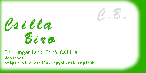 csilla biro business card