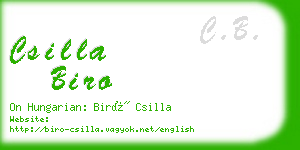 csilla biro business card